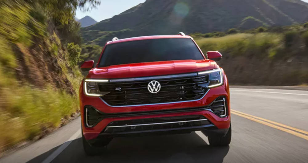 2024 Volkswagen Atlas driving, front view