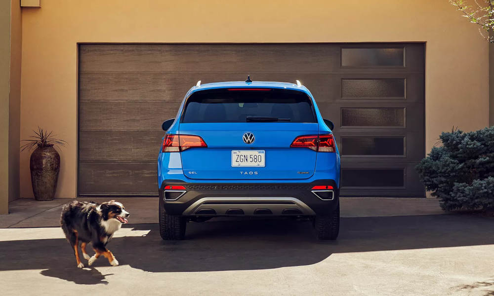 2024 Volkswagen Taos parked in a driveway