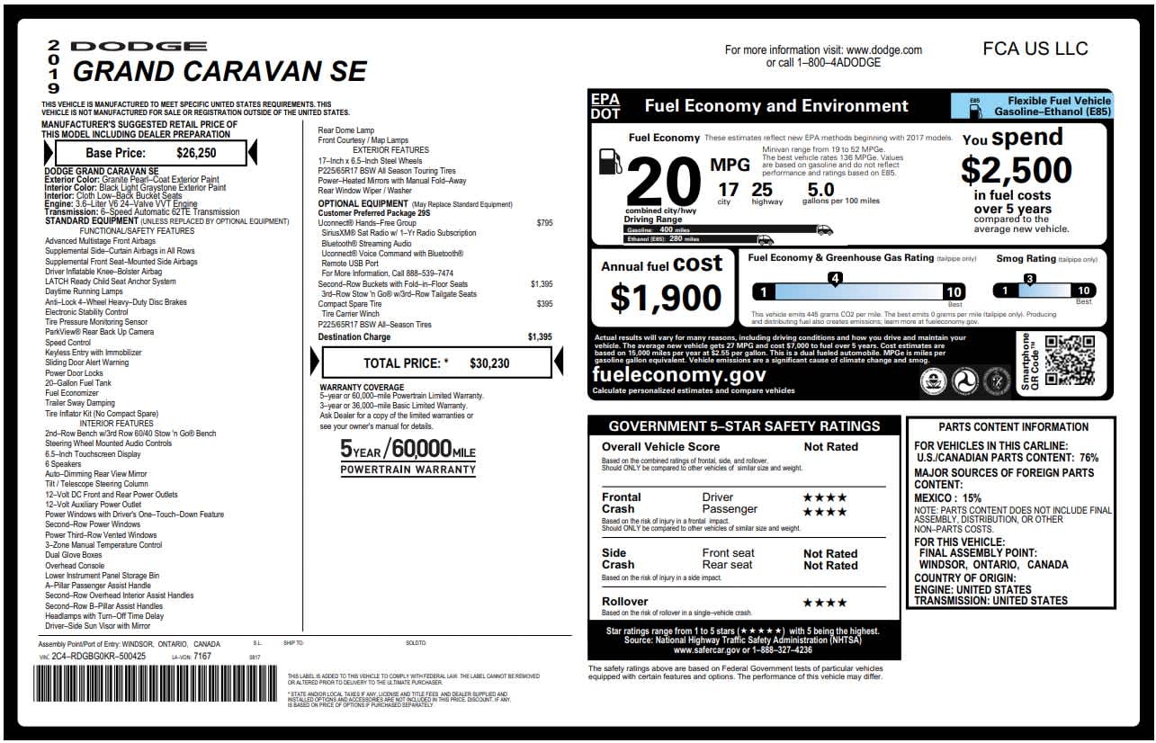 2019 Dodge Grand Caravan SE - Photo 25