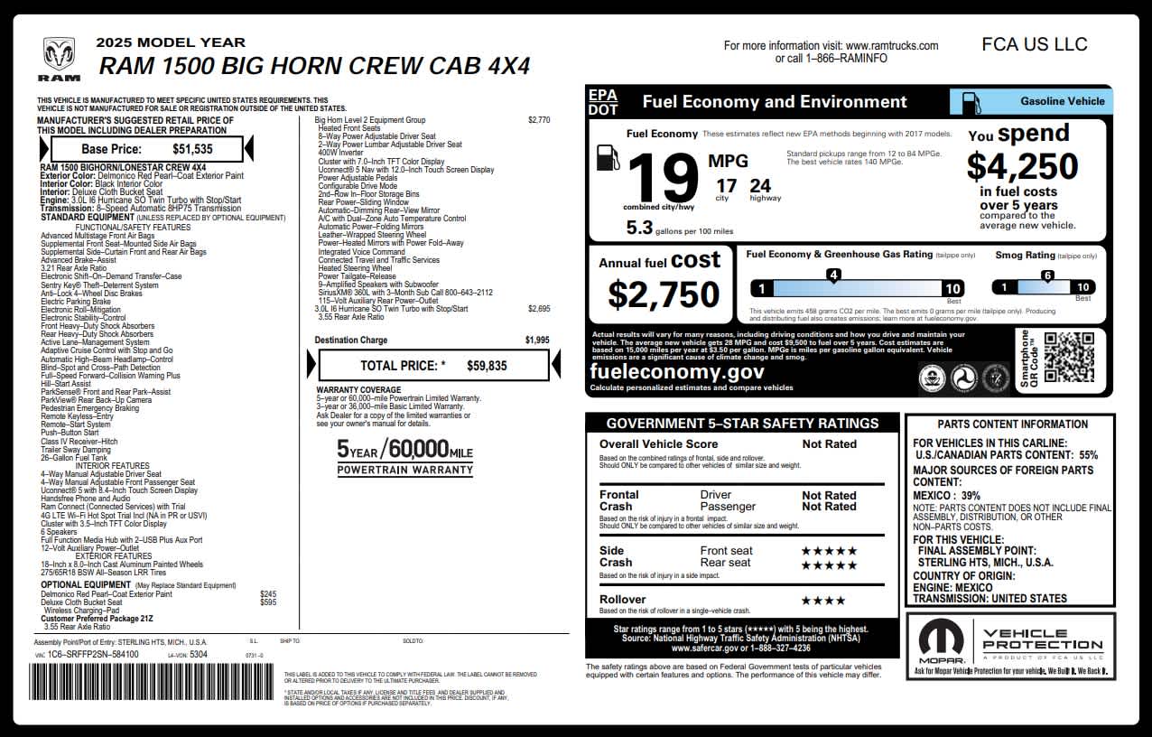 2025 RAM Ram 1500 Pickup Big Horn/Lone Star - Photo 29