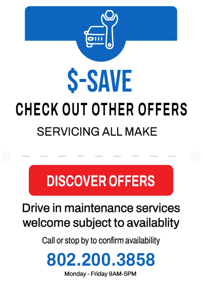 Save on Vehicle Repairs in Barre - Montpelier Vermont.