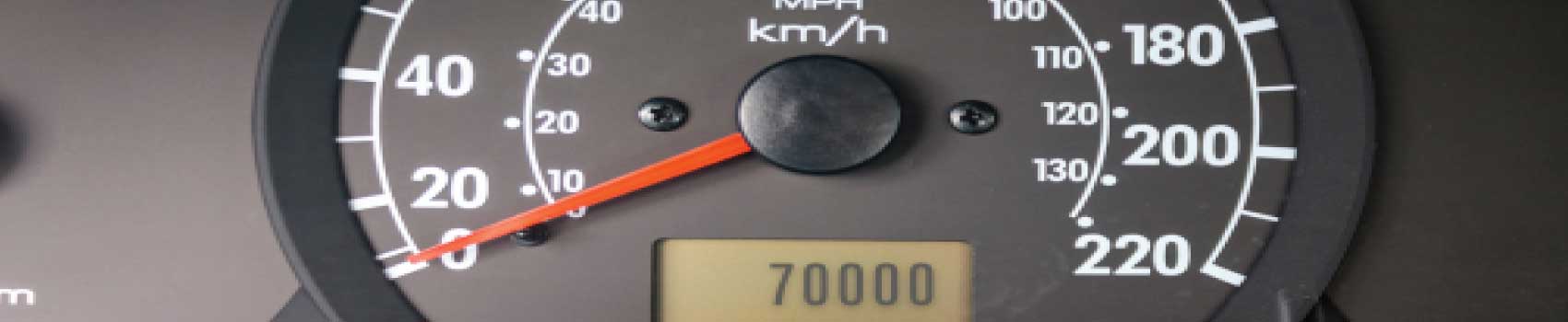 Vehicle odometer at 70,000 miles representing smart trade timing for Vermont drivers.