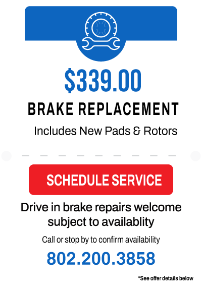 Discover affordable brake repair pricing and quality service in Montpelier at Central Vermont Auto Mart.