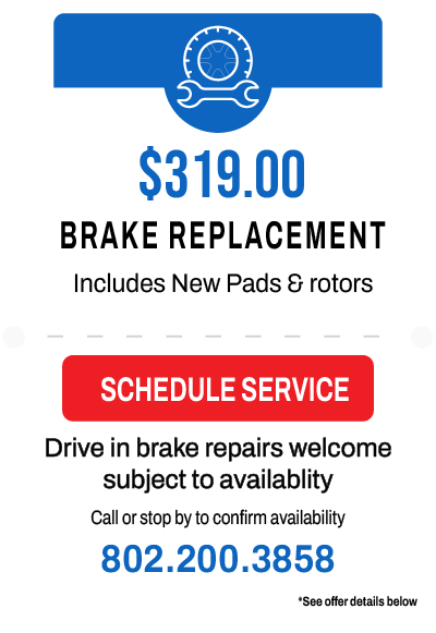 Great Brake Prices in Barre - Montpelier, Vermont