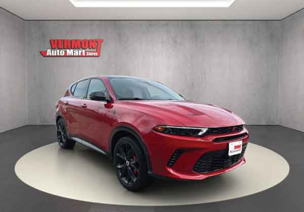 A 2024 Dodge Hornet R/T Plus AWD at Central Vermont Auto Mart that offers strong book value support and financing flexibility for customers with negative equity in Vermont.