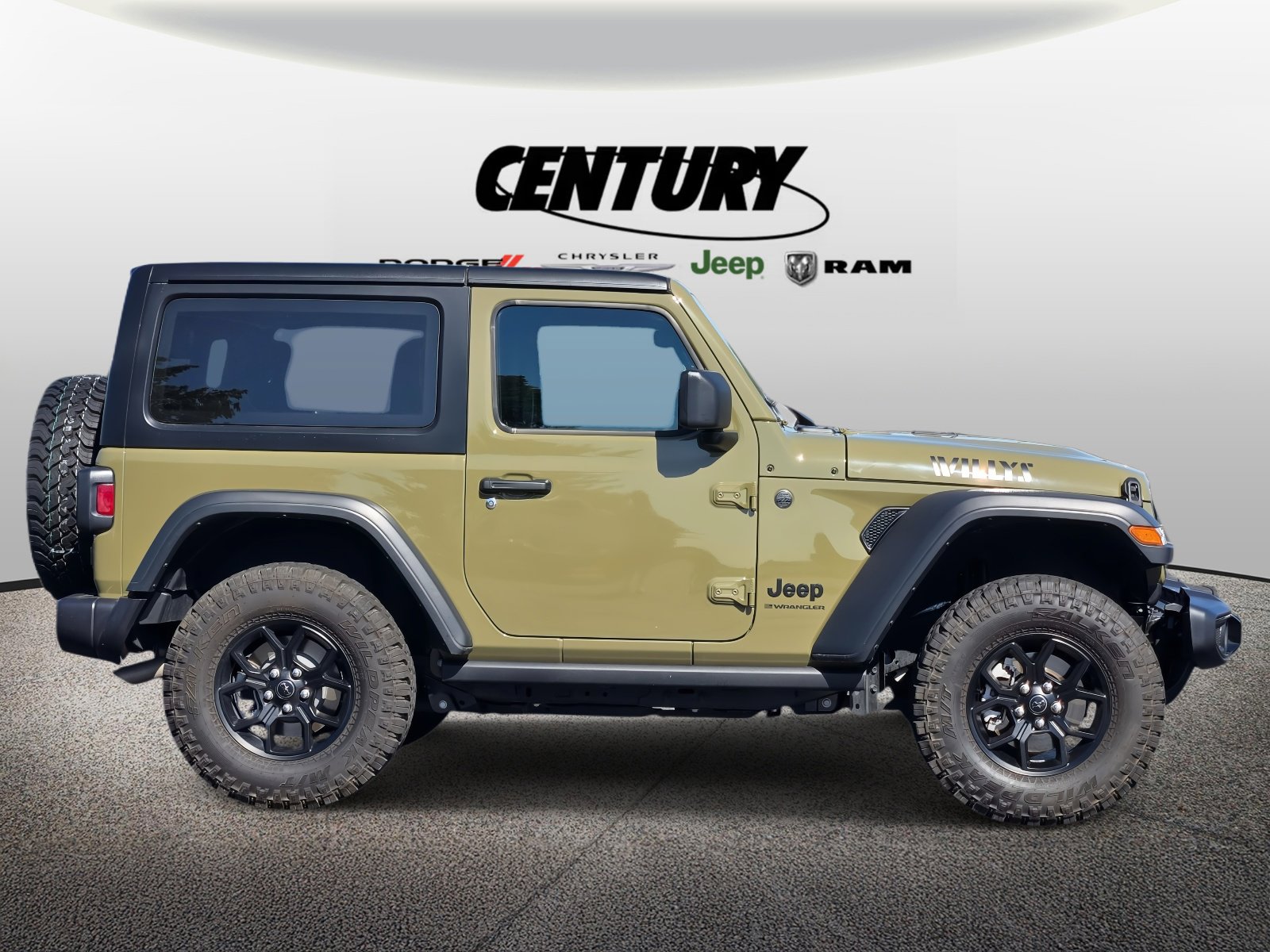 Used 2025 Jeep Wrangler 2-Door Willys with VIN 1C4PJXAG1SW541851 for sale in Wentzville, MO