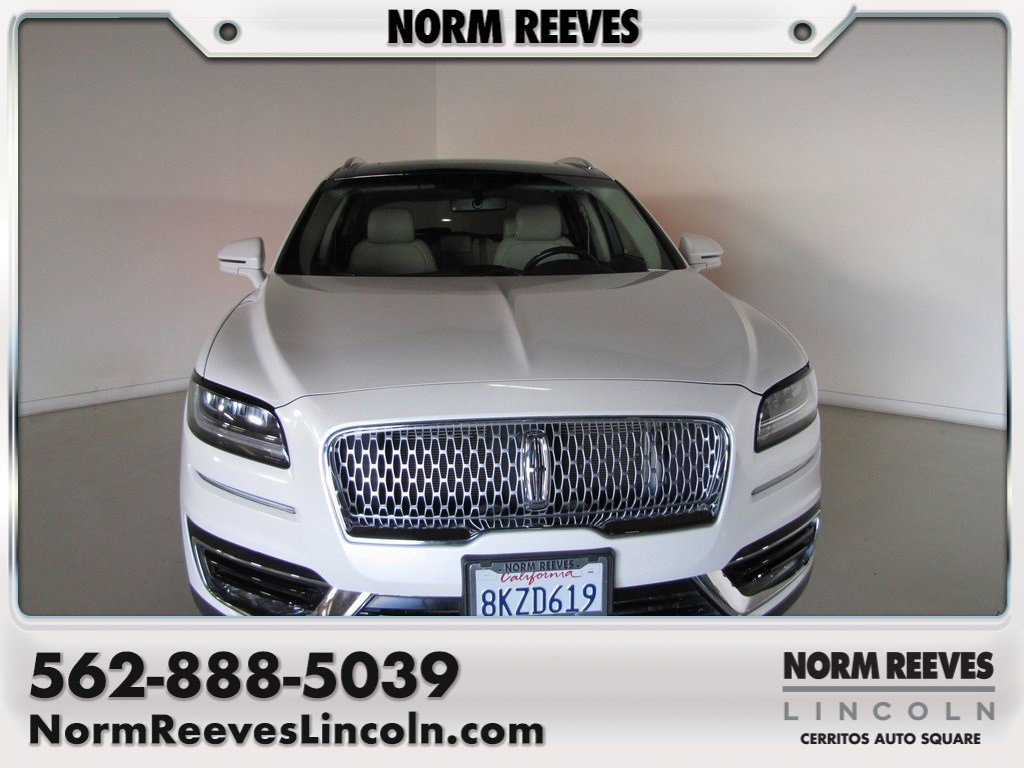 Certified 2019 Lincoln Nautilus Reserve with VIN 2LMPJ8LP3KBL35662 for sale in Cerritos, CA