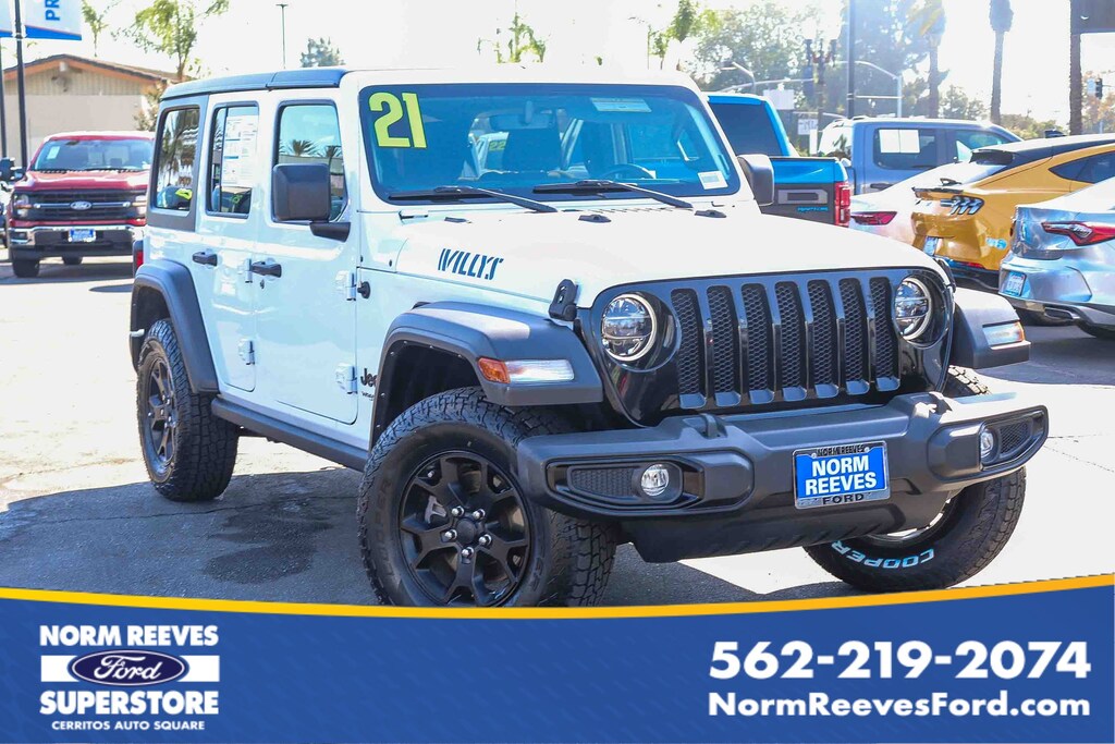 Used 2021 Jeep Wrangler Unlimited Willys Unlimited Willys 4x4