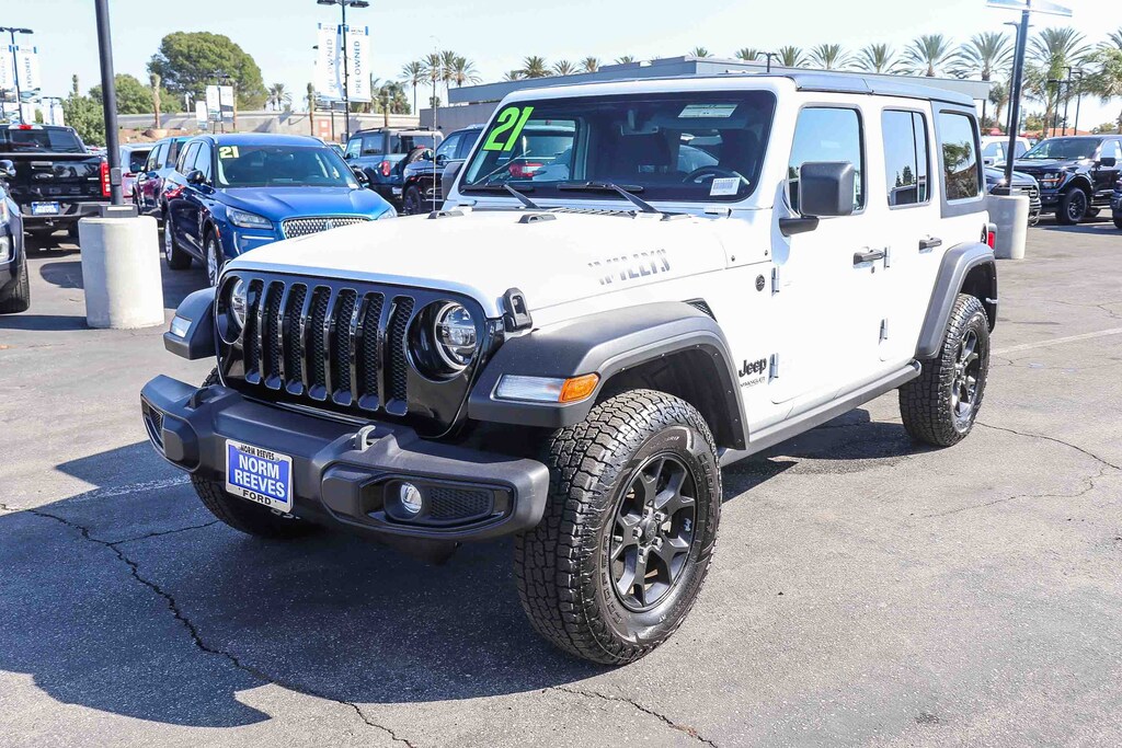 Used 2021 Jeep Wrangler Unlimited Willys Unlimited Willys 4x4