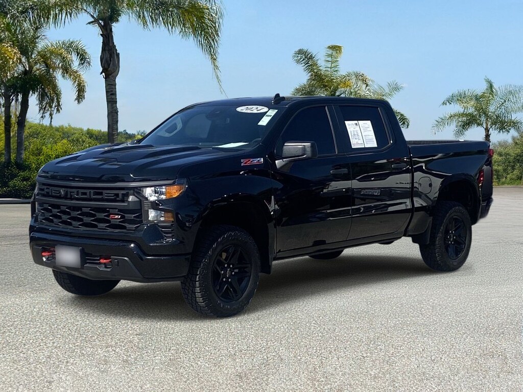 Used 2024 Chevrolet Silverado 1500 Custom Trail Boss Truck Crew Cab