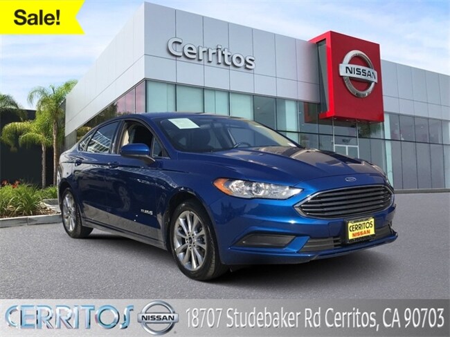Used Lightning Blue 2017 Ford Fusion Hybrid Se For Sale In Cerritos