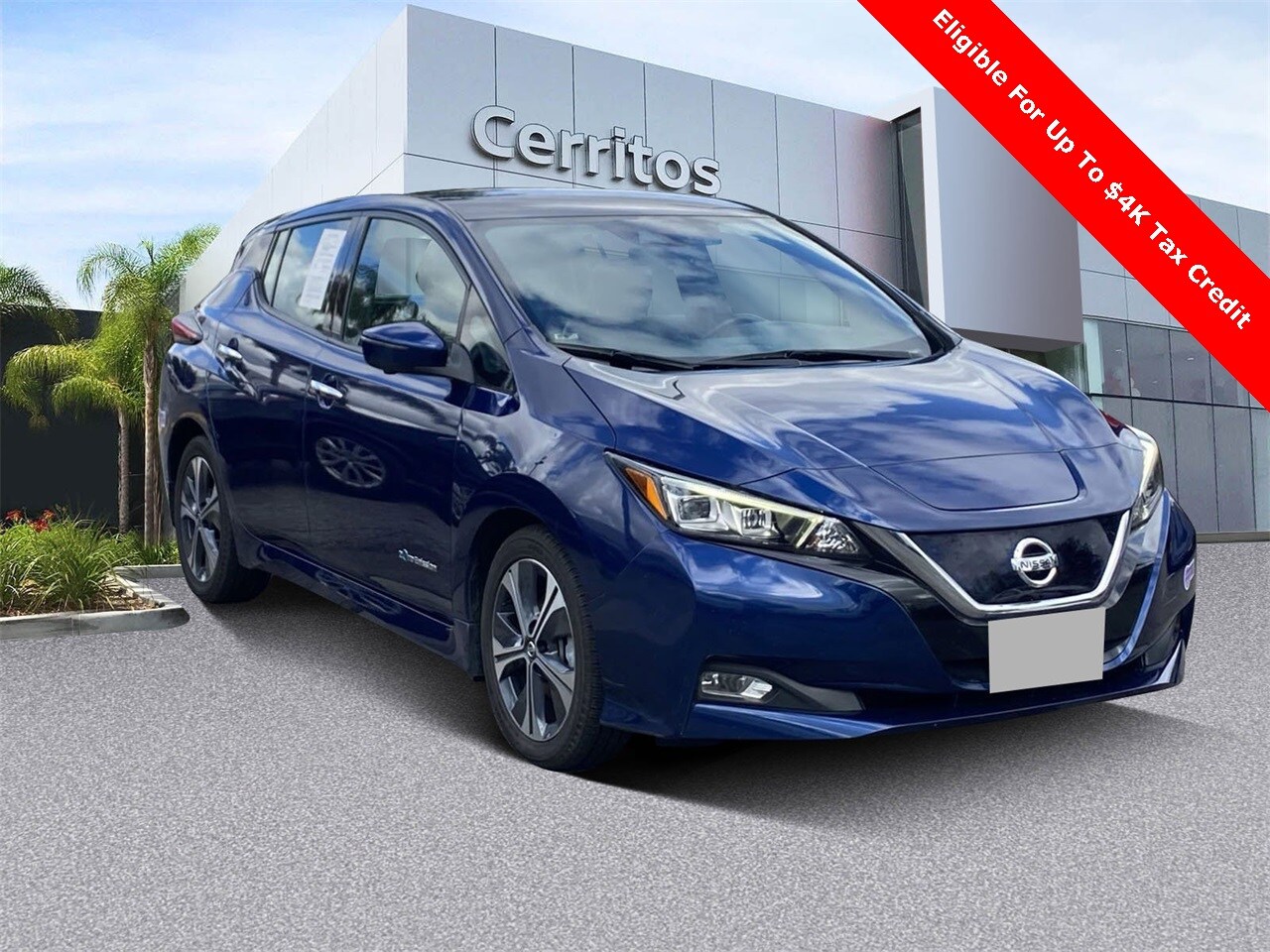 Used Deep Blue Pearl 2019 Nissan LEAF SL For Sale in Cerritos