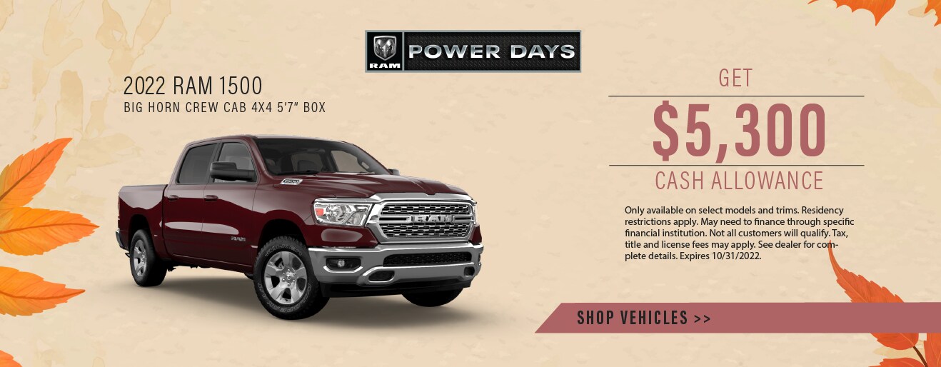 New Vehicle Specials Chadron Chrysler Dodge Jeep Ram