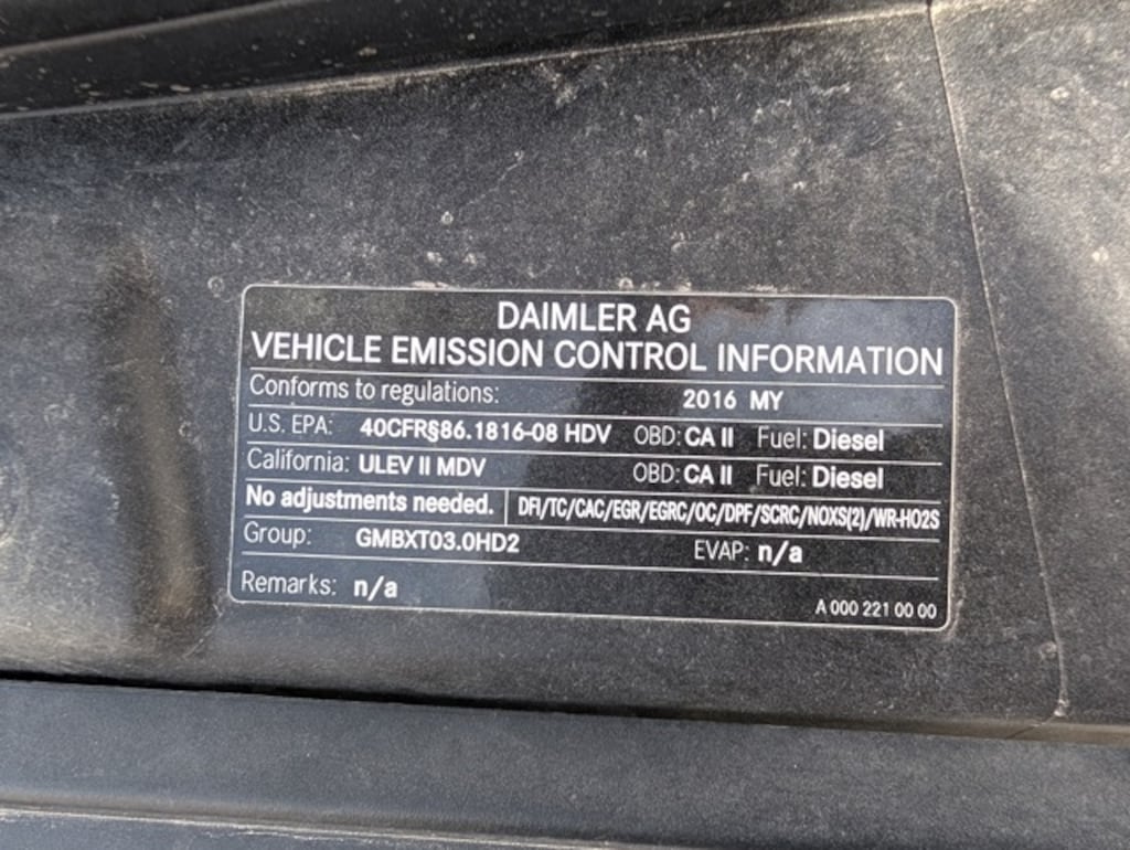 Used 2016 Freightliner Sprinter 3500 Base Cab/Chassis