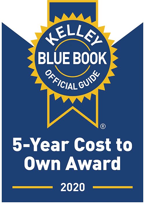 2020 Kelly Blue Book 5-Year Cost to Own Award logo