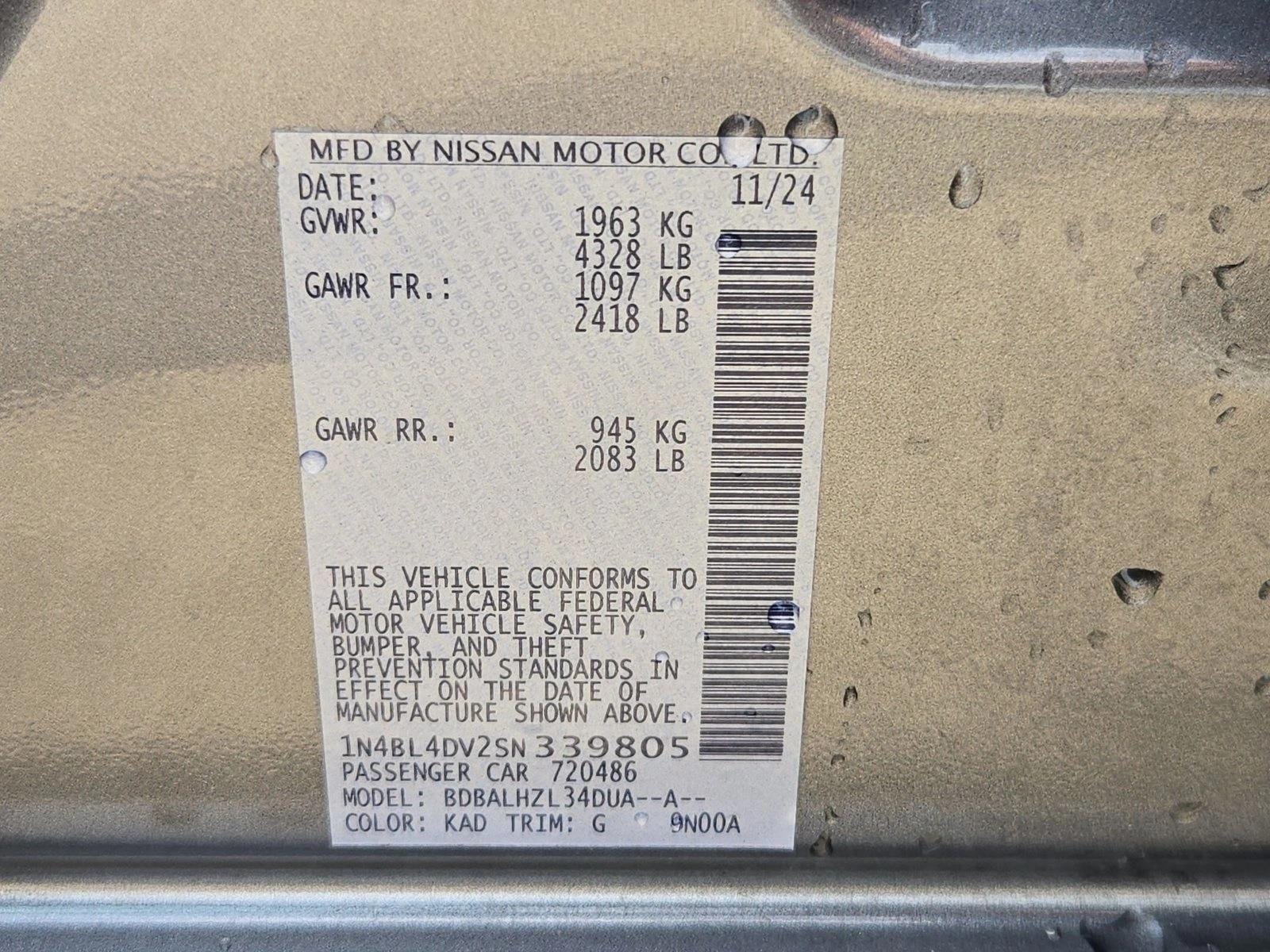 2025 Nissan Altima SV - Photo 22
