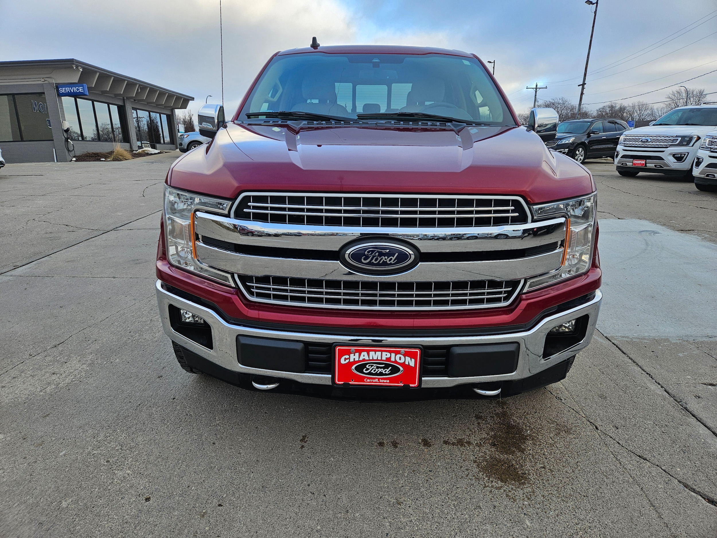 Used 2019 Ford F-150 Lariat with VIN 1FTEW1E52KKE48584 for sale in Carroll, IA