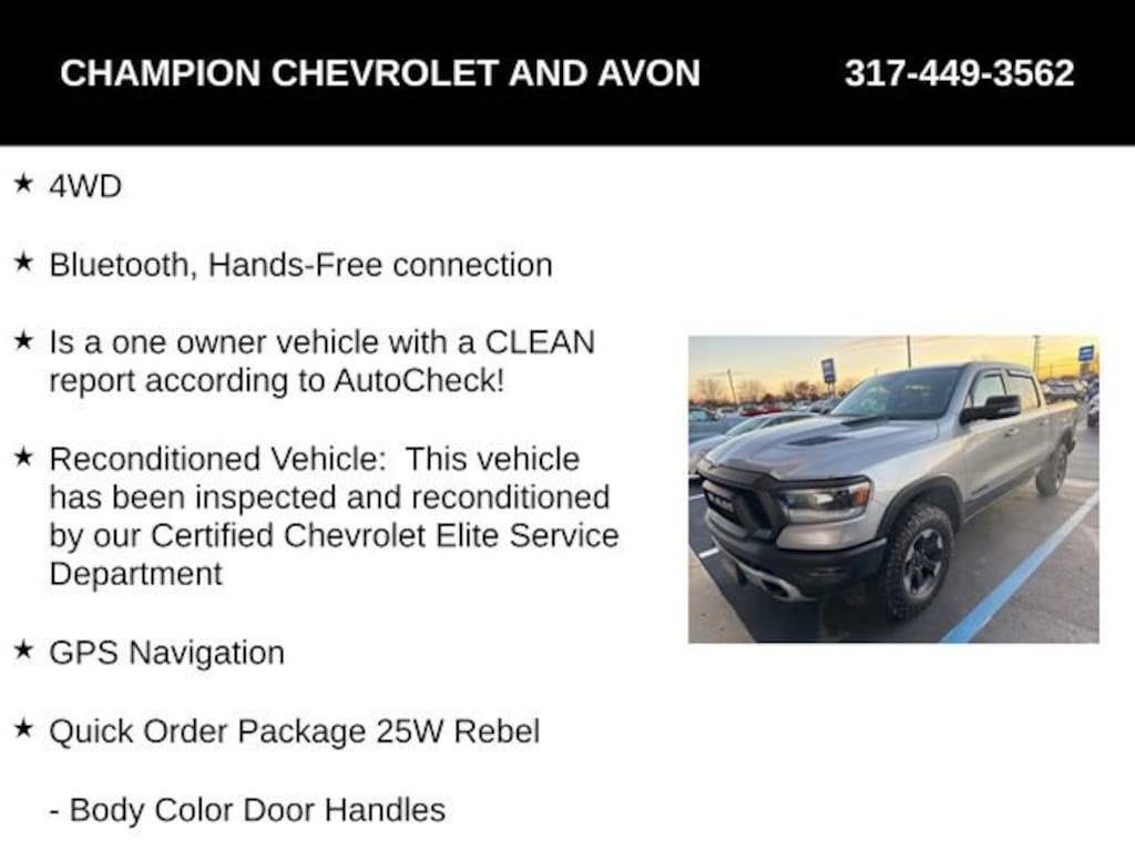 Used 2019 Ram 1500 Rebel