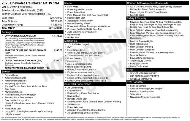2025 Chevrolet Trailblazer Activ - Photo 62