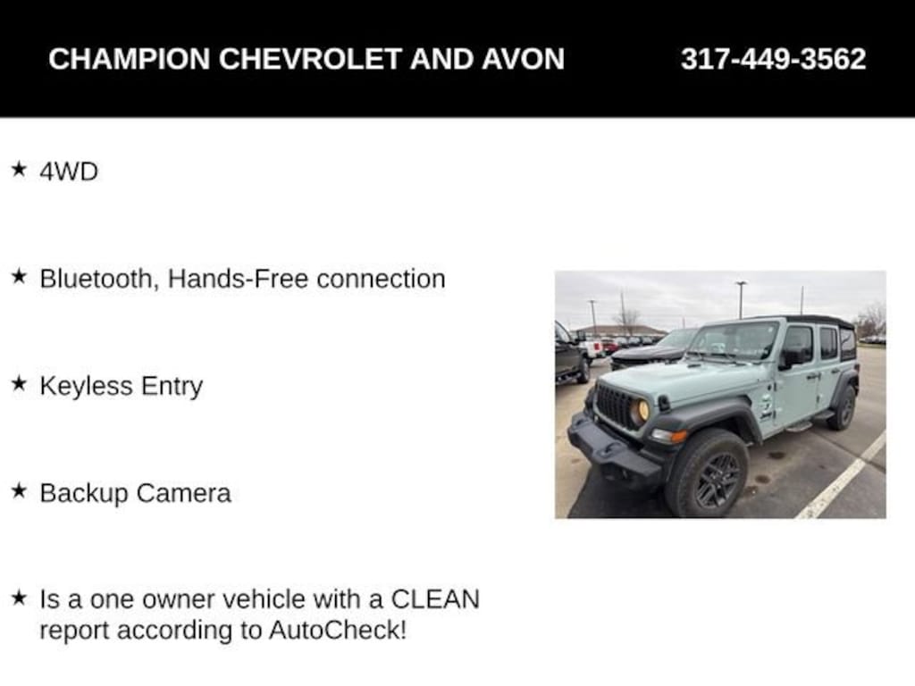 Used 2024 Jeep Wrangler Sport S