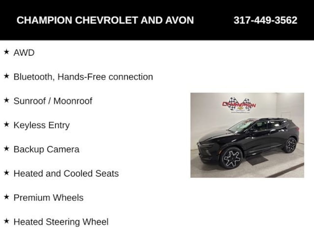 New 2025 Chevrolet Blazer RS SUV