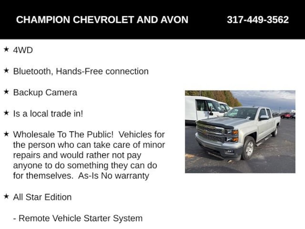 Used 2015 Chevrolet Silverado 1500 LT Truck
