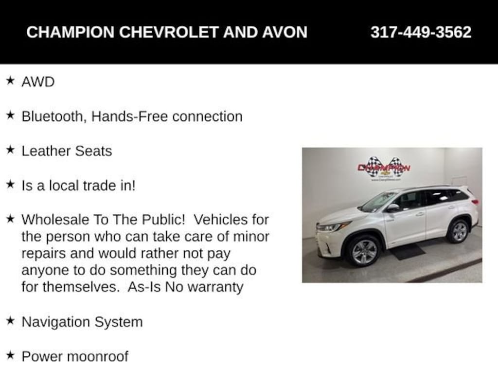 Used 2019 Toyota Highlander Hybrid Limited