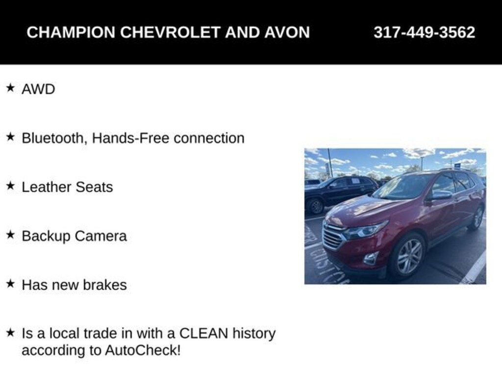 Used 2018 Chevrolet Equinox Premier SUV