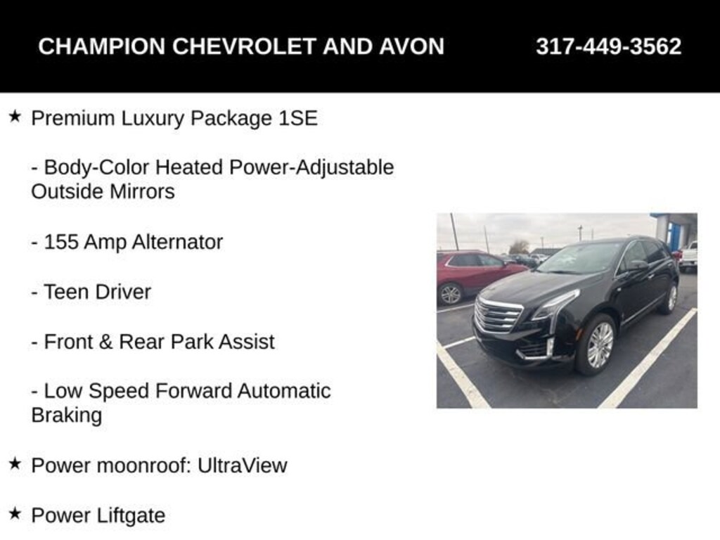 Used 2019 CADILLAC XT5 Premium Luxury FWD SUV
