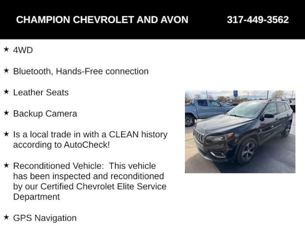 Used 2019 Jeep Cherokee Limited