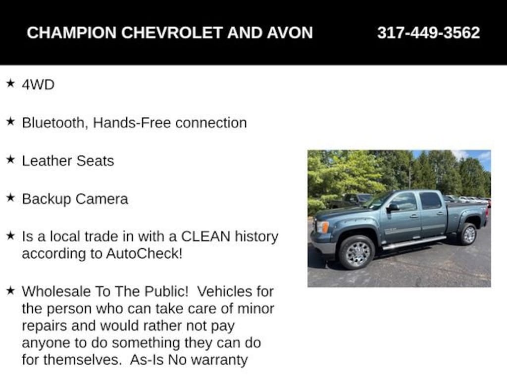 Used 2012 GMC Sierra 2500 HD SLT Truck