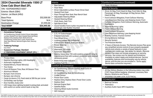 2024 Chevrolet Silverado 1500 LT 2FL 4X4 Crew Cab Short Box's photo