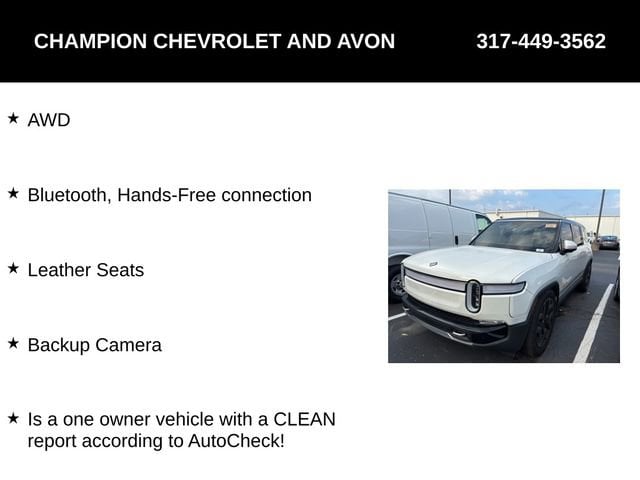 Used 2023 Rivian R1S Adventure with VIN 7PDSGABA5PN024400 for sale in Avon, IN