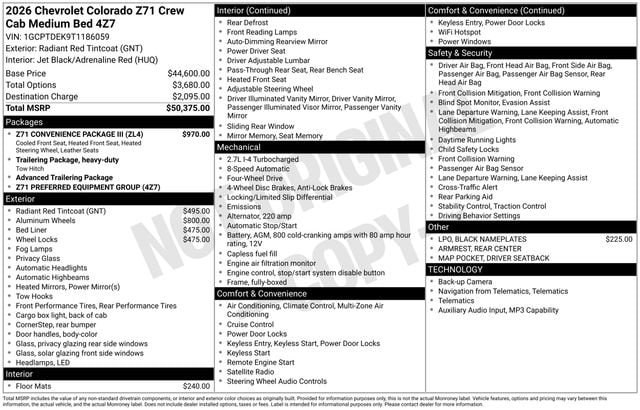 2026 Chevrolet Colorado Z71 - Photo 57