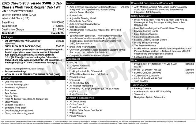 2025 Chevrolet Silverado 3500 HD Work Truck - Photo 45