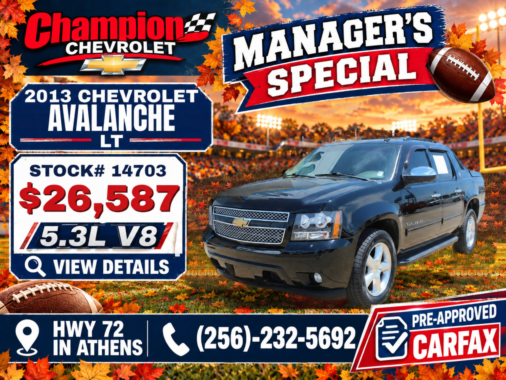 2013 Chevrolet Avalanche LT Crew Cab
