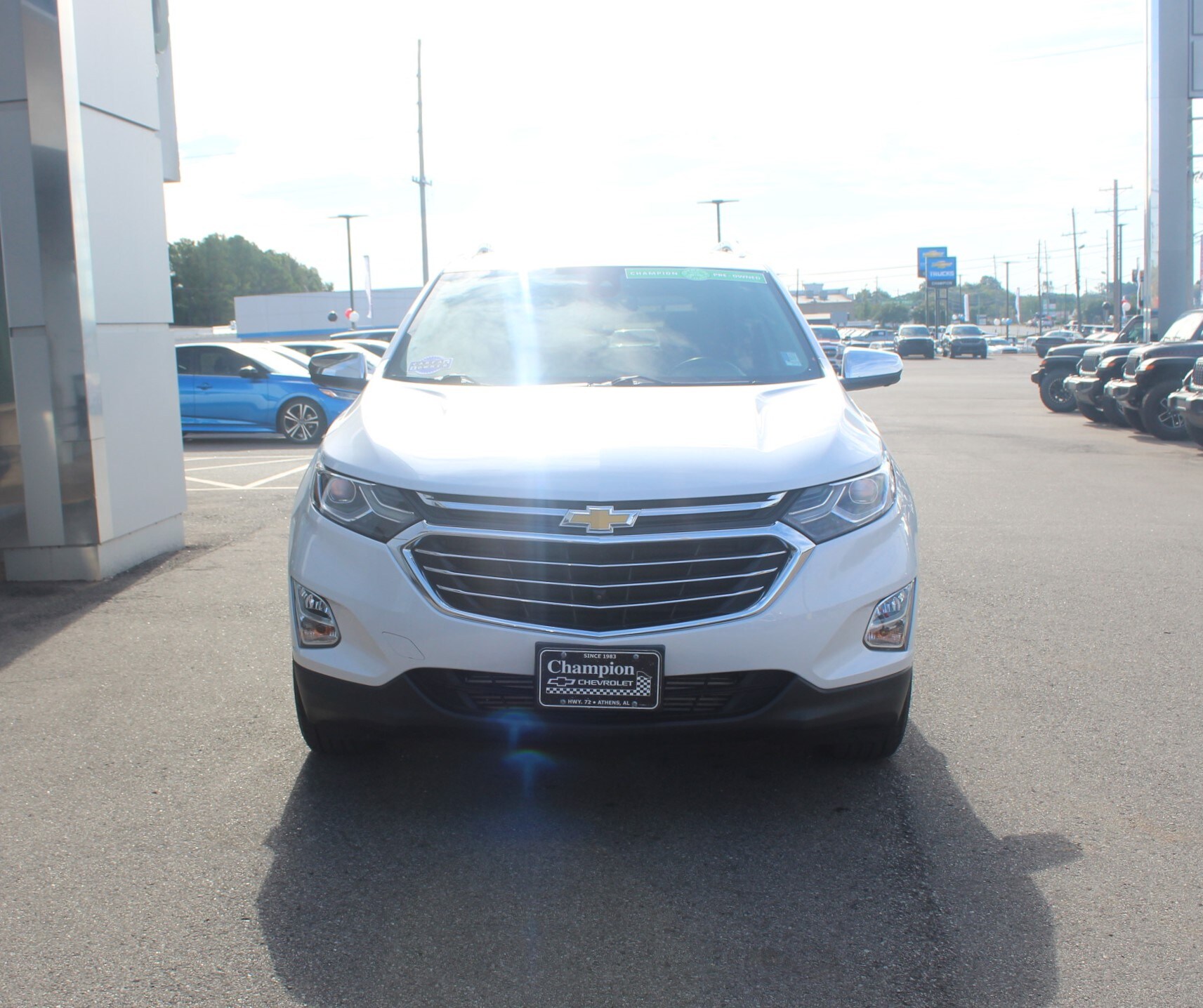 Used 2021 Chevrolet Equinox Premier with VIN 3GNAXNEV9MS167884 for sale in Athens, AL