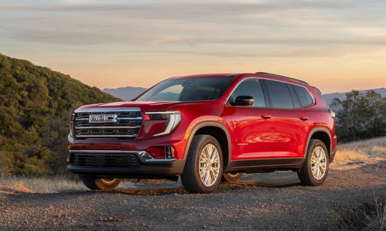 2026 GMC Acadia Exterior In Front Of Sunset