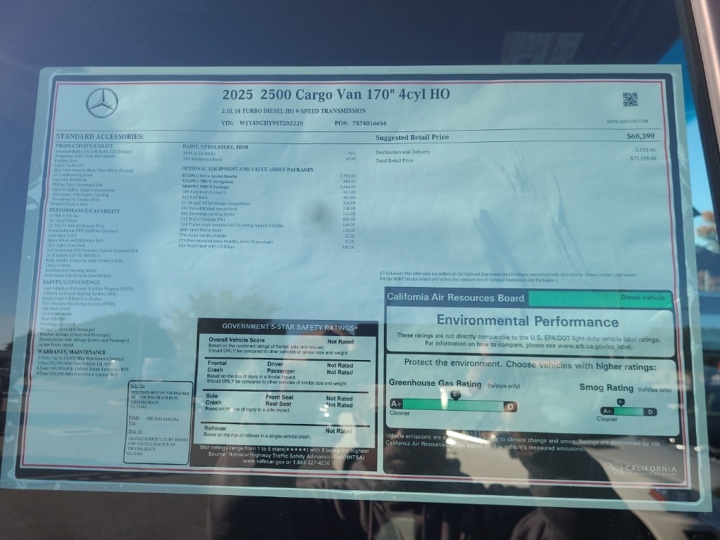 2025 Mercedes-Benz Sprinter Cargo Van Base - Photo 9