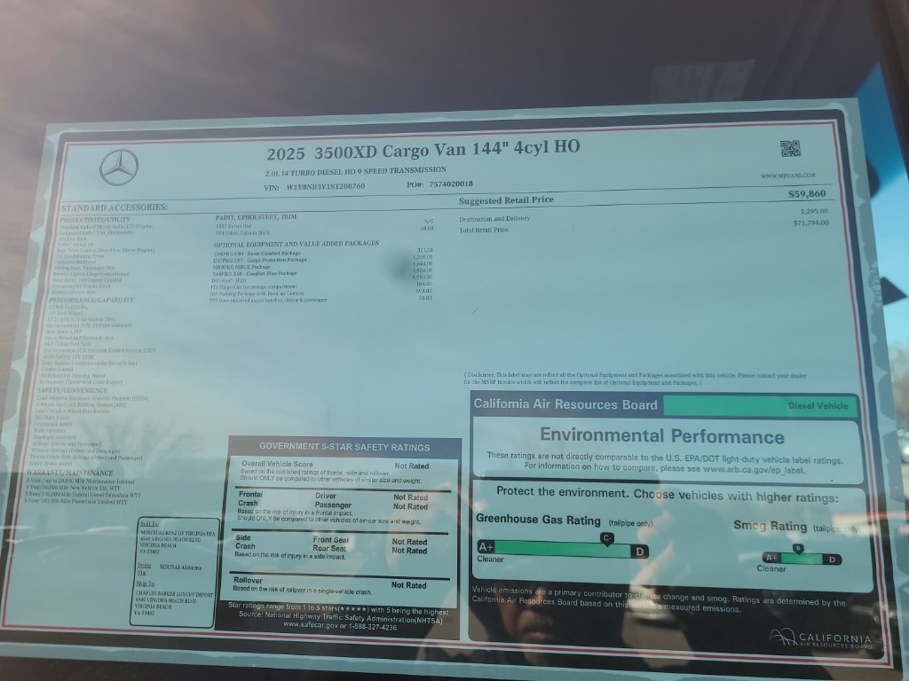 2025 Mercedes-Benz Sprinter Cargo Van Base - Photo 31