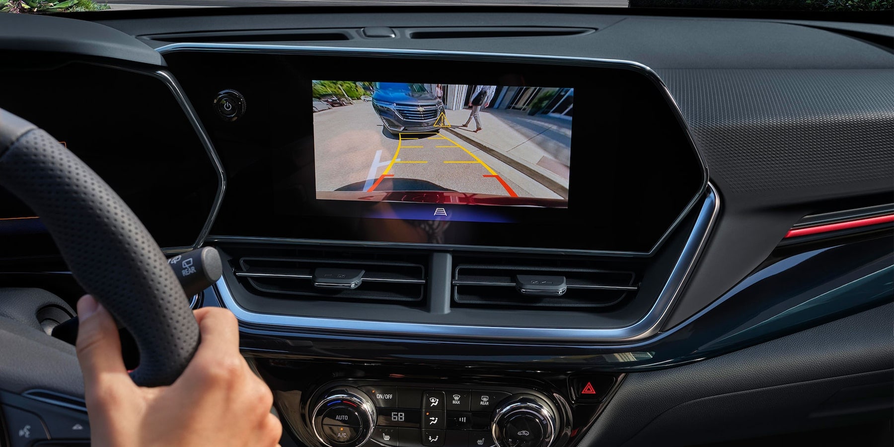 2025 Chevy Trax rearview camera highlight