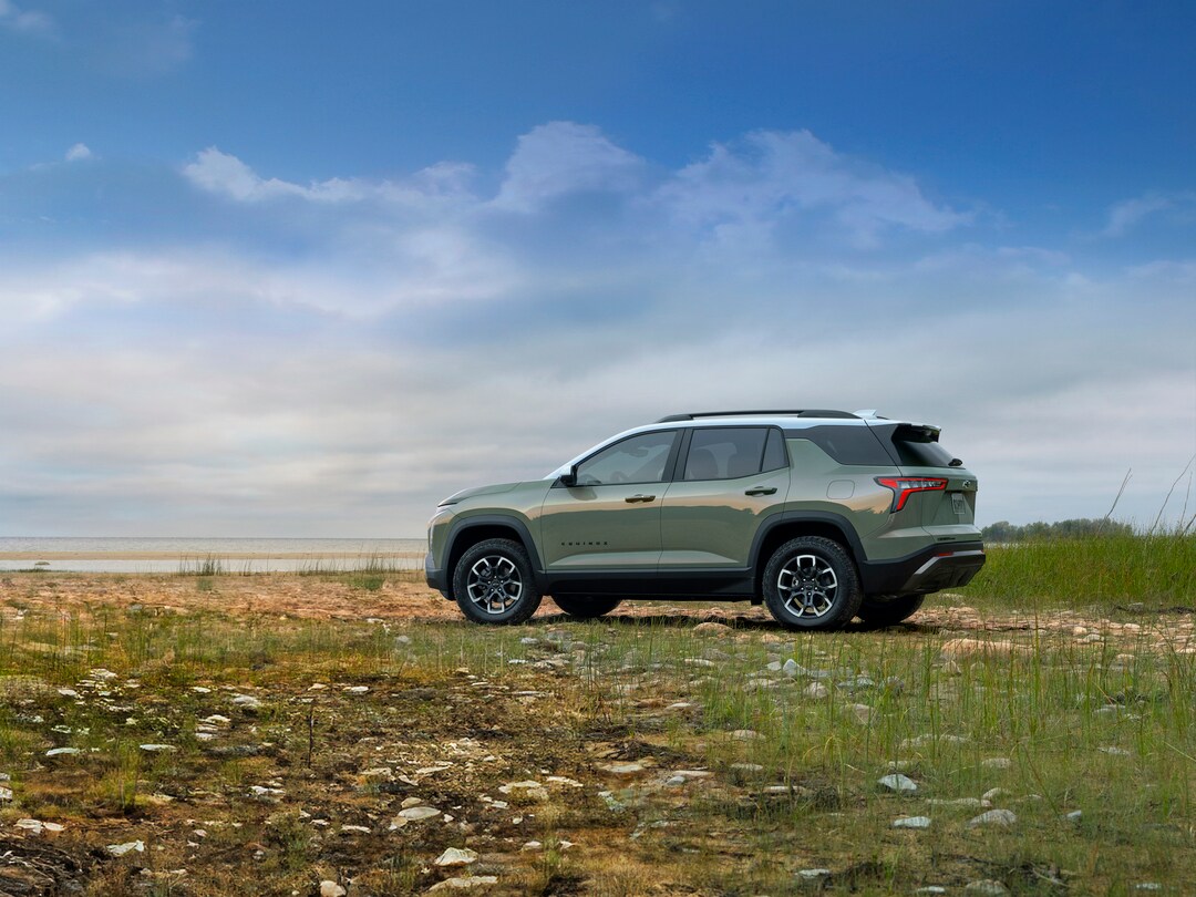 Distance side-view of new Chevy Equinox