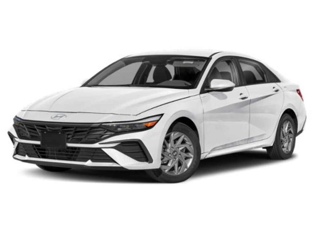New 2026 Hyundai Elantra Hybrid Blue Sedan