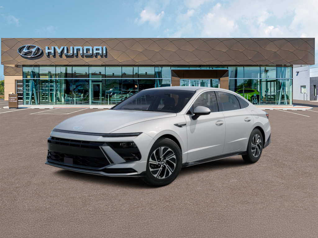 New 2026 Hyundai Sonata Hybrid Blue Sedan