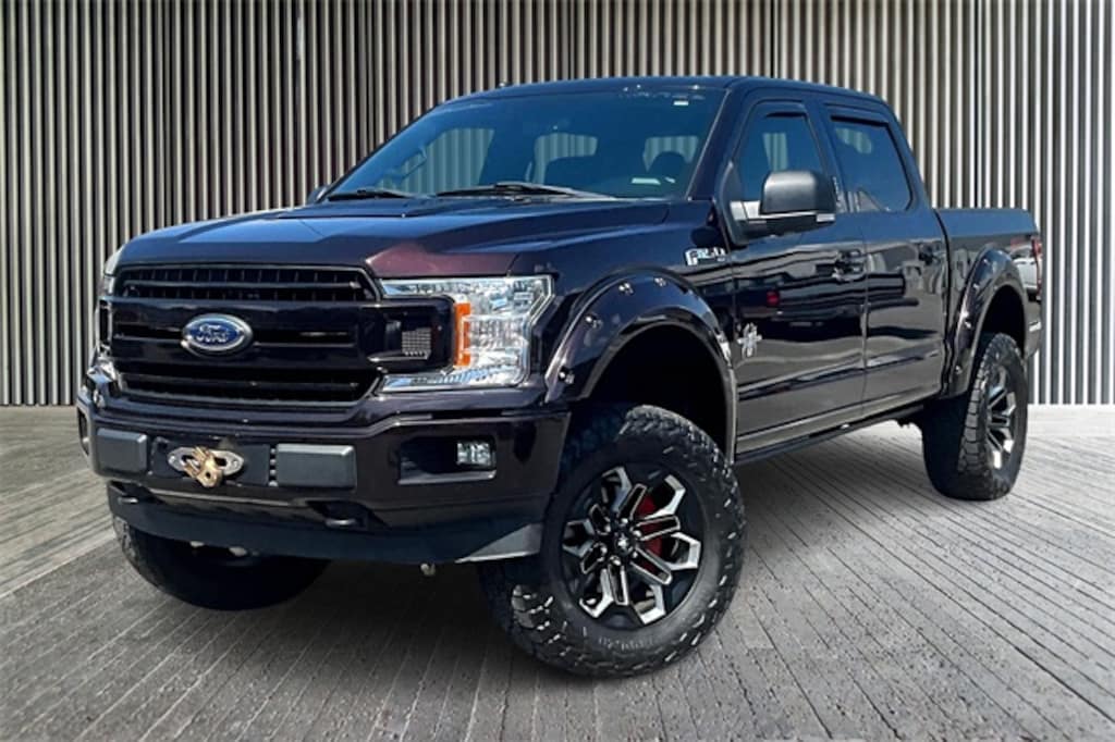 Used 2018 Ford F-150 Black Widow Crew Cab 4WD 6" Lift Wheels Tires Moon Truck SuperCrew Cab