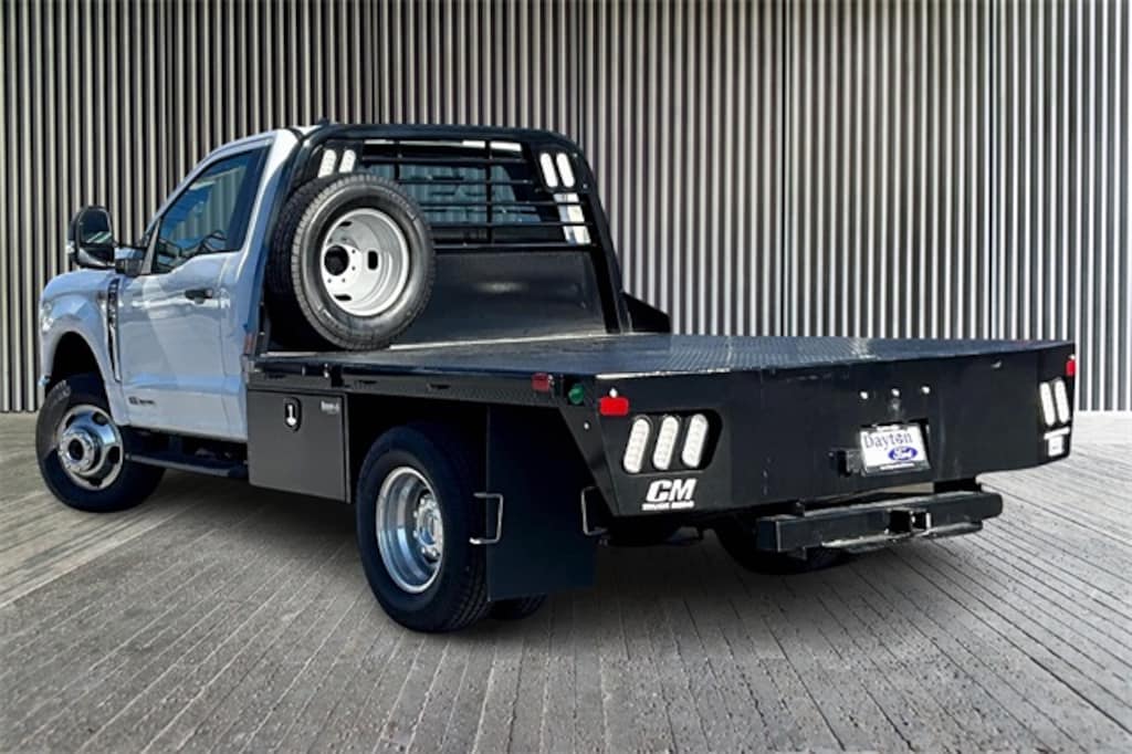 New 2025 Ford F-350 Chassis XL DRW w/CM Flat Bed & Tool Boxes Truck Regular Cab