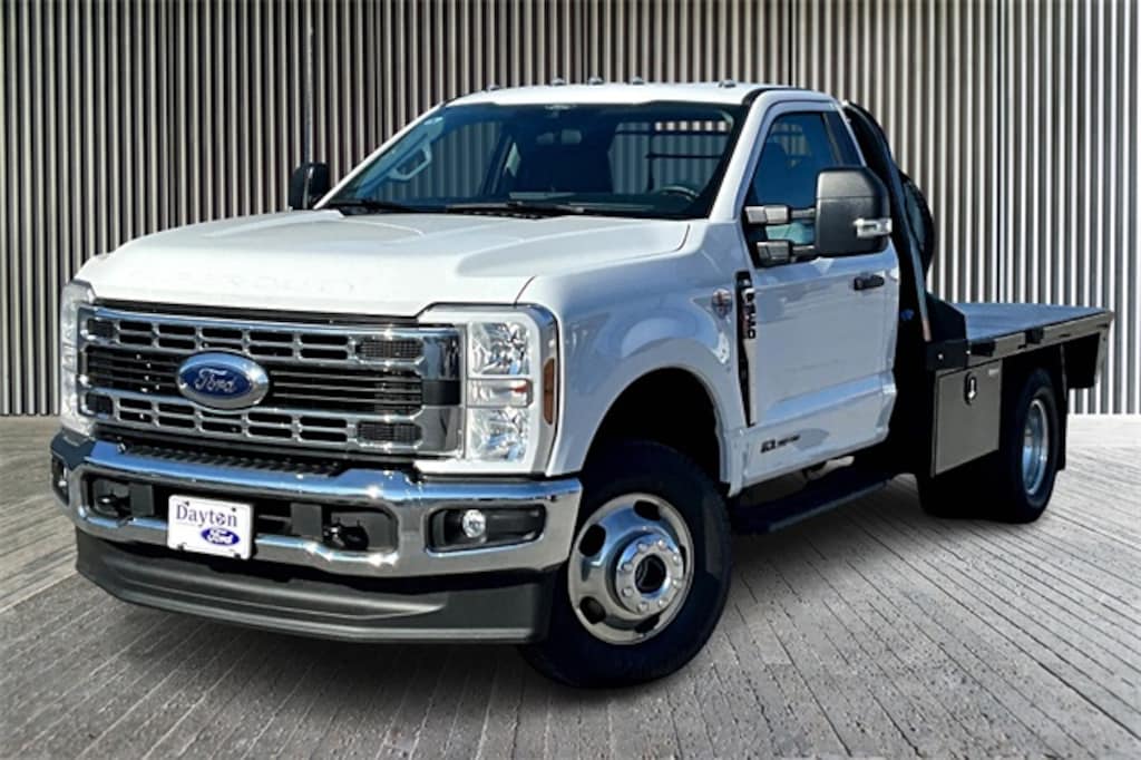 New 2025 Ford F-350 Chassis XL DRW w/CM Flat Bed & Tool Boxes Truck Regular Cab