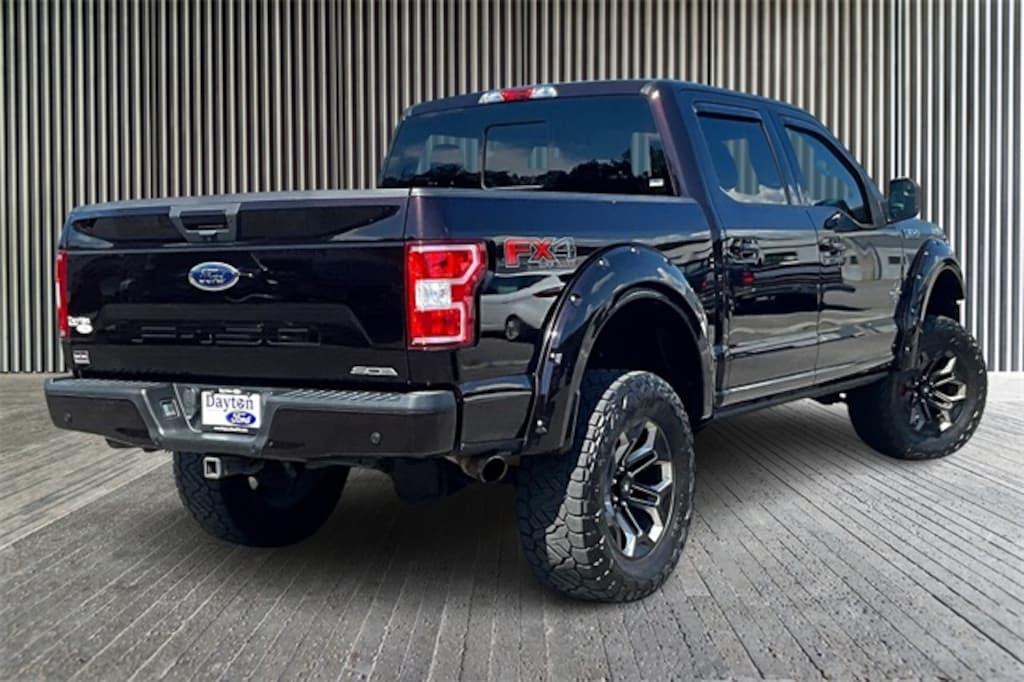 Used 2018 Ford F-150 Black Widow Crew Cab 4WD 6" Lift Wheels Tires Moon Truck SuperCrew Cab