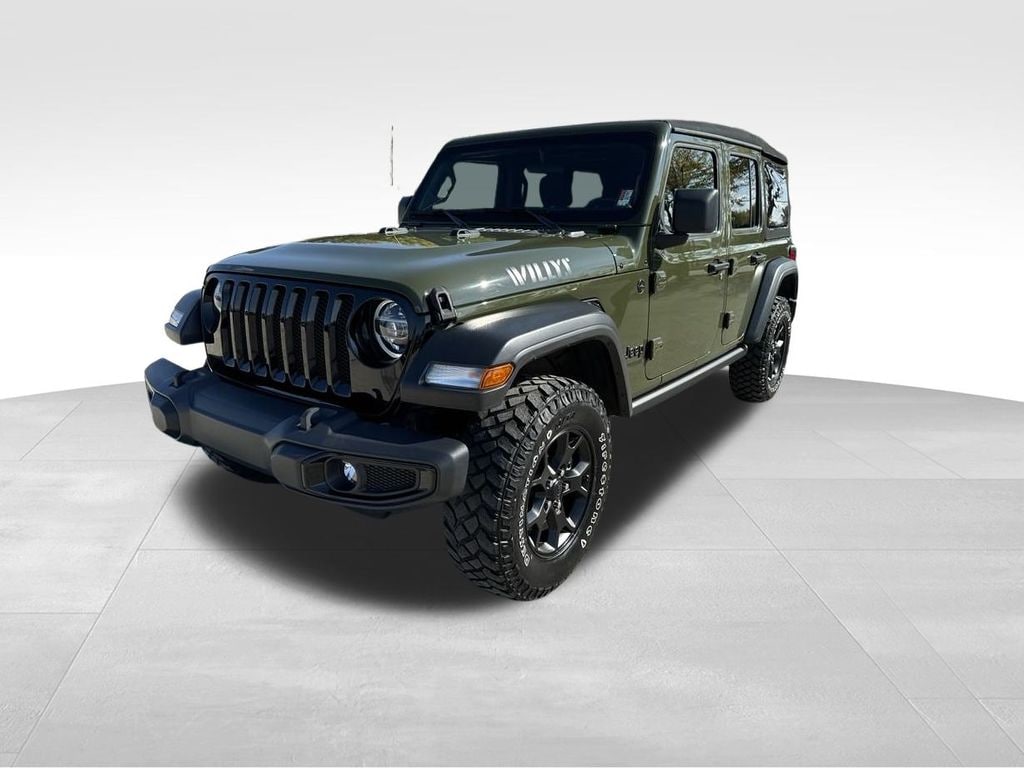 Certified 2021 Jeep Wrangler Unlimited Willys with VIN 1C4HJXDGXMW547067 for sale in Maumee, OH