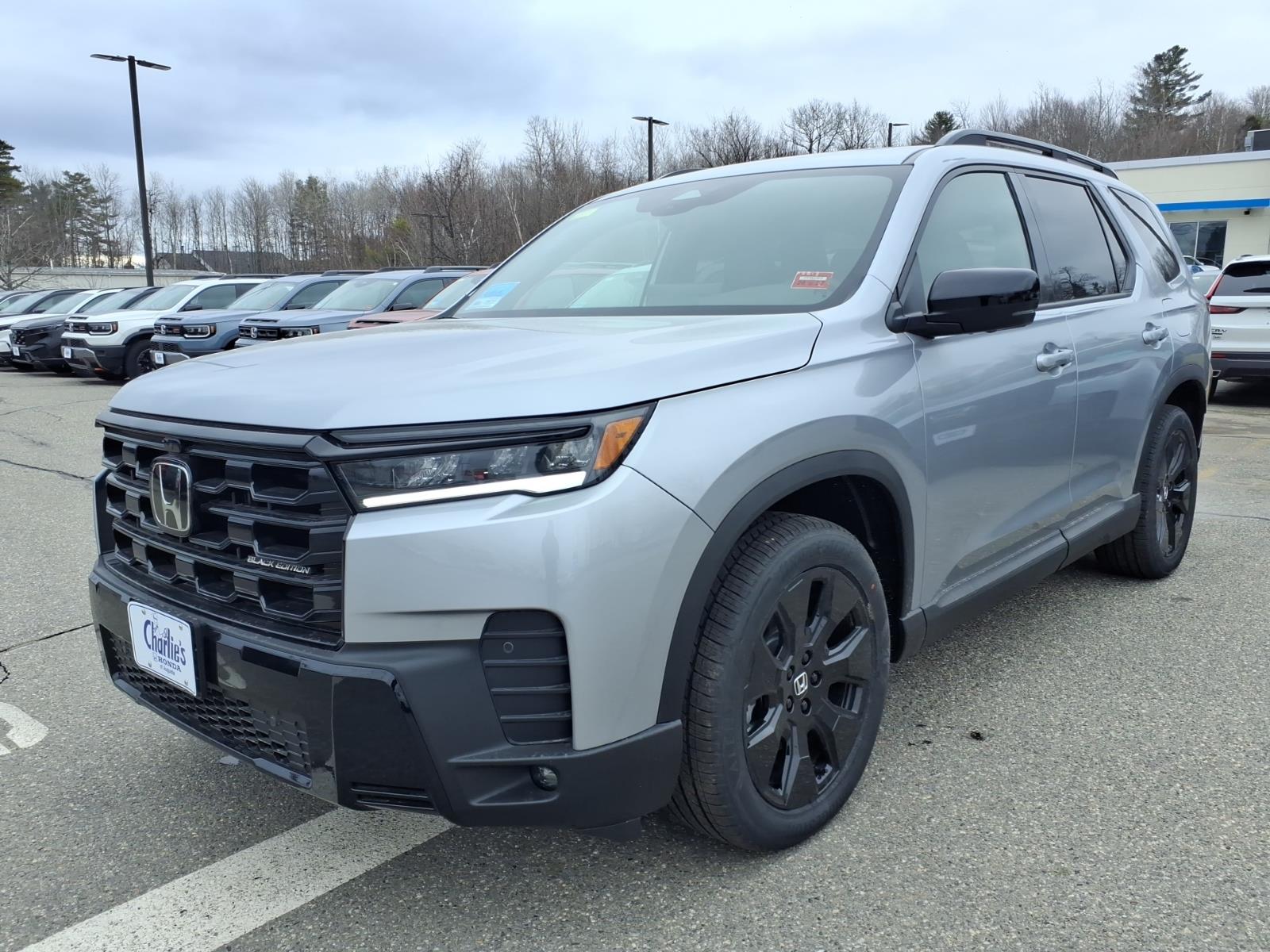 Solar Silver 2026 Honda Pilot Black Edition AWD SUV / Crossover All-Wheel Drive Automatic